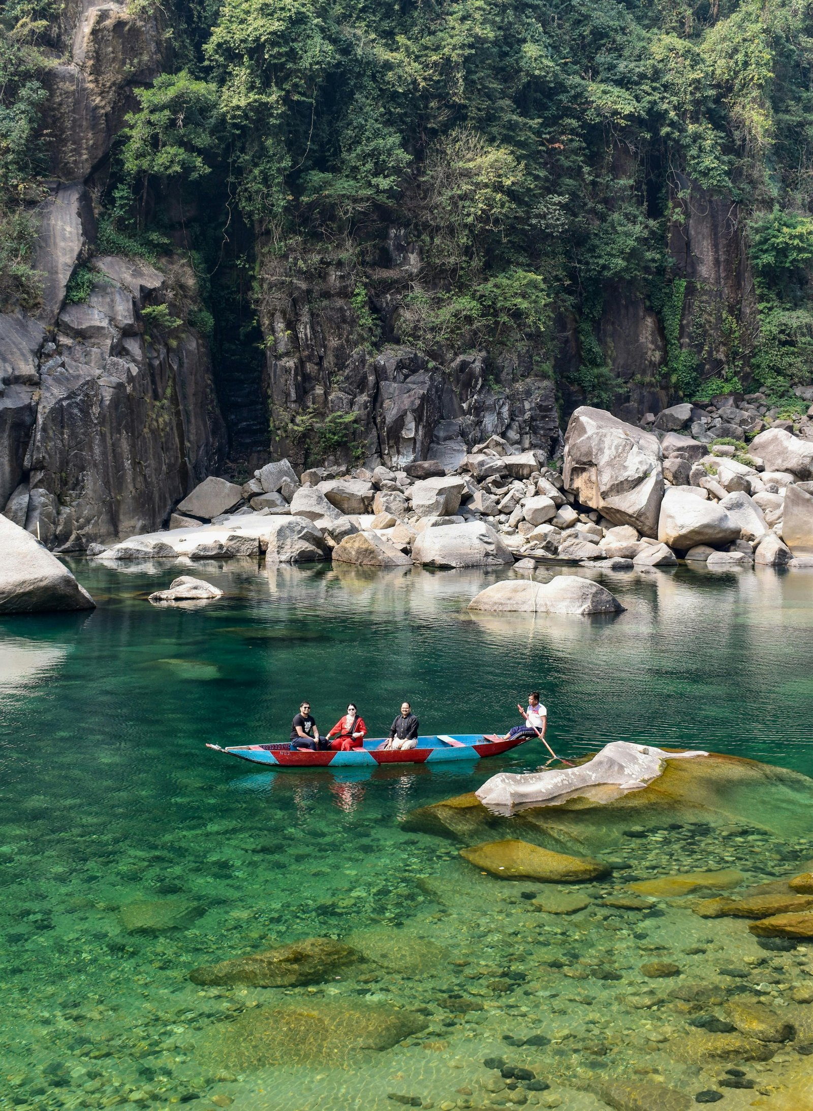 Meghalaya waterfall and green valley